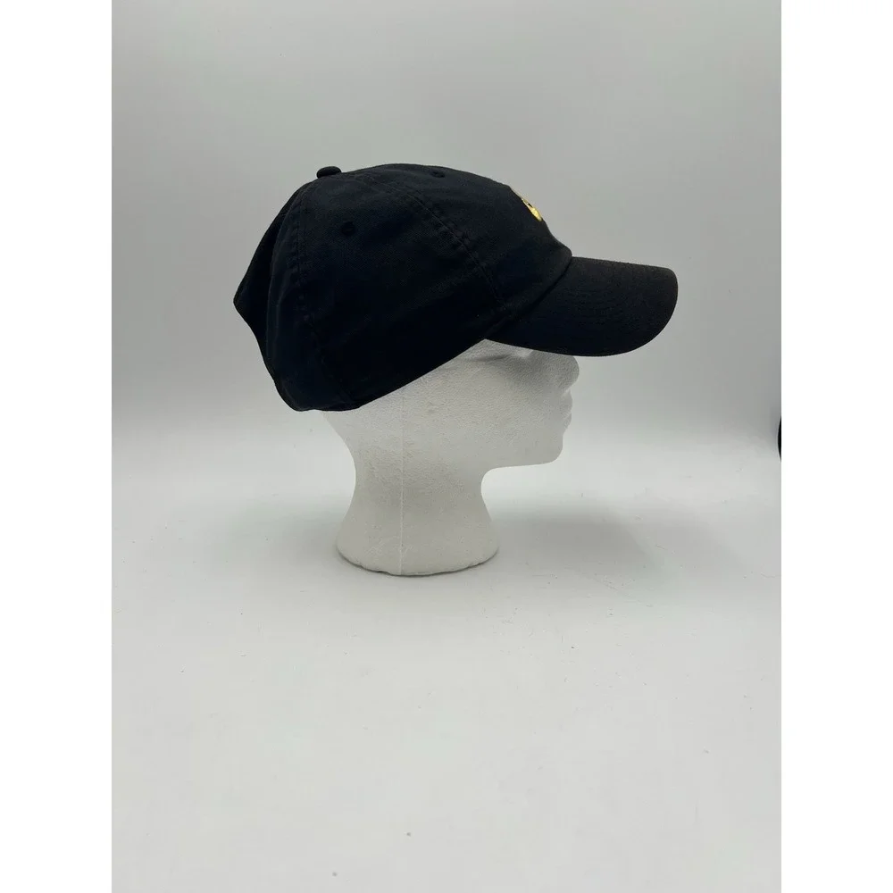 Nike Heritage86 Black Adjustable Dad Hat Gold Embroidered Swoosh Cap OSFM